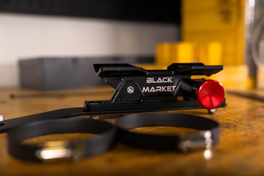 Introducing the A90/A91 Fire Extinguisher Bracket from Black Market Race: Enhance Safety in Your Toyota Supra