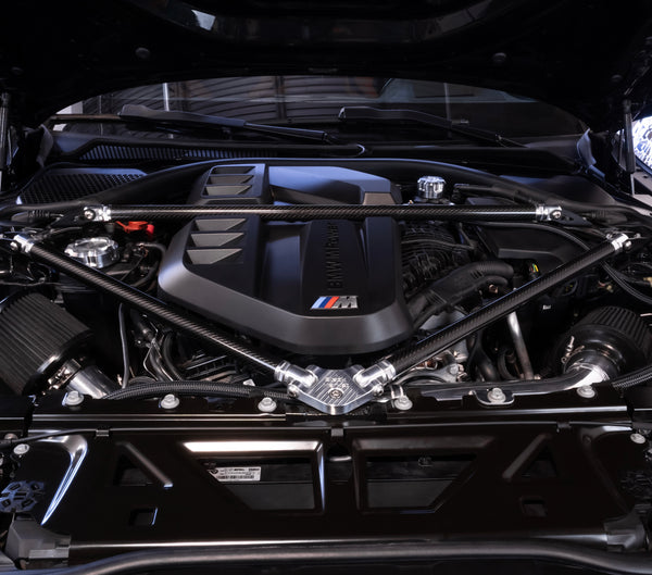 Black Market Race G8X S58 Carbon Fiber Strut Brace G80, M3, G82, M4, G87 M2 PRE SALE